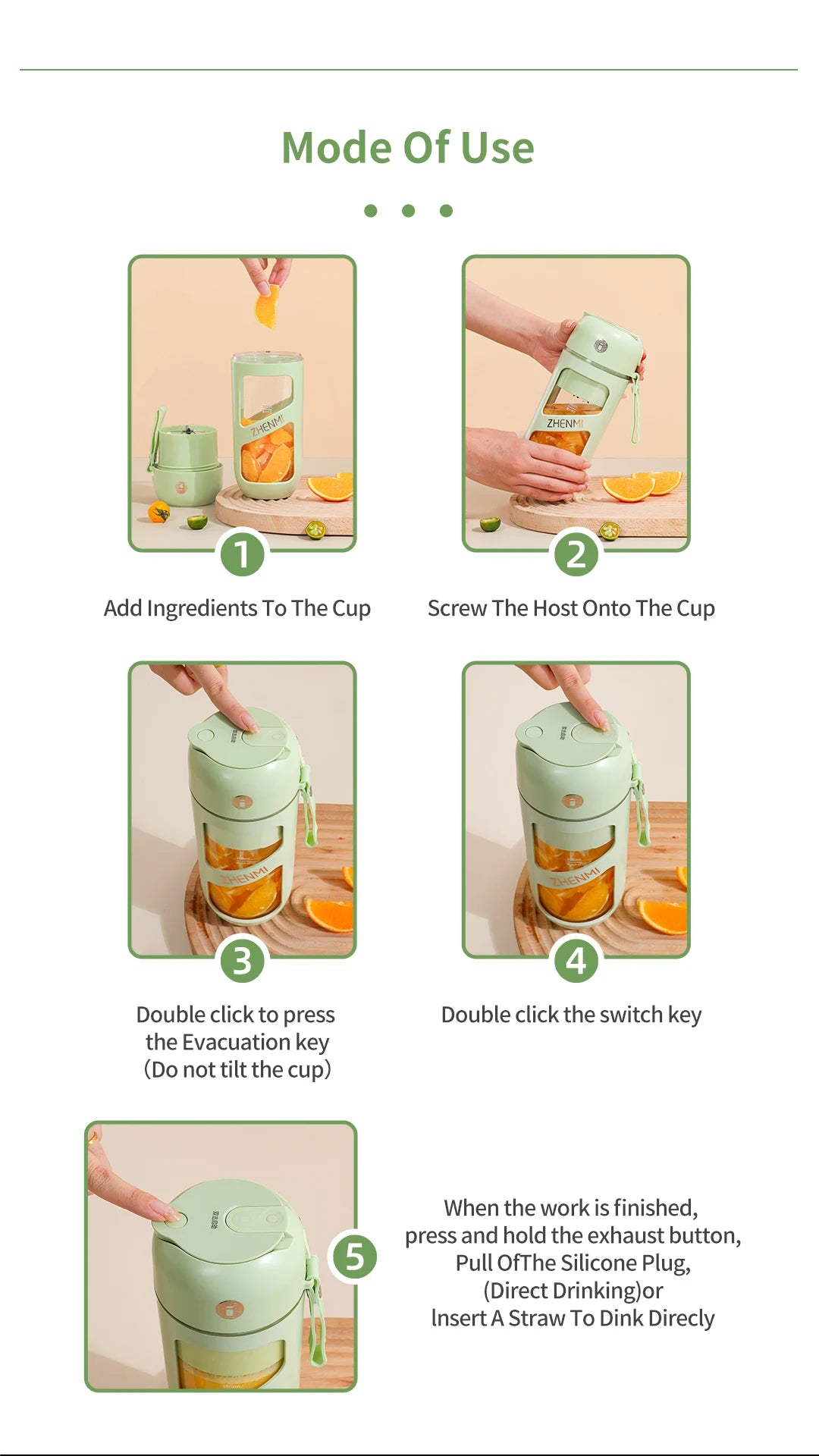 PowerBlend VacuSmooth Portable Juicer